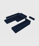 Upholstery for Goldfish 43 Ocean - Navy Blue