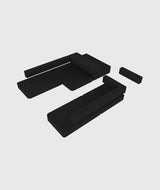 Upholstery for Goldfish 43 Ocean - Hot Black