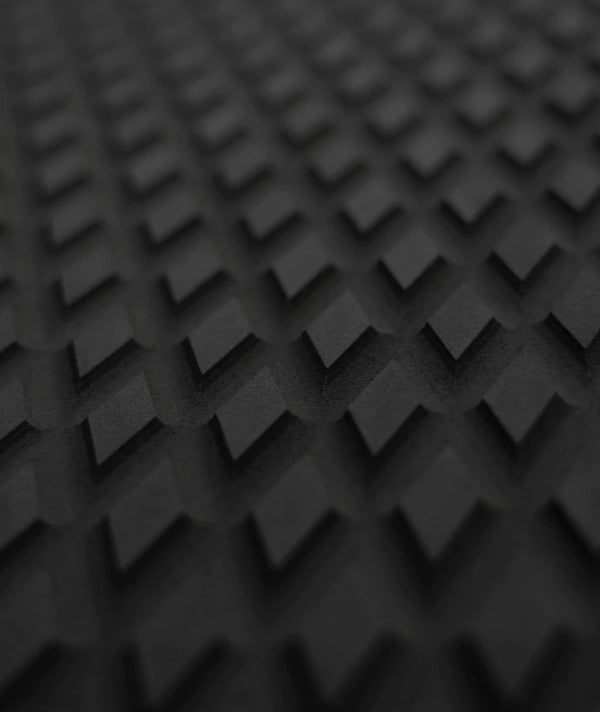 Black flooring material