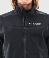 Detail view of the Open Ocean Speed Jacket in black