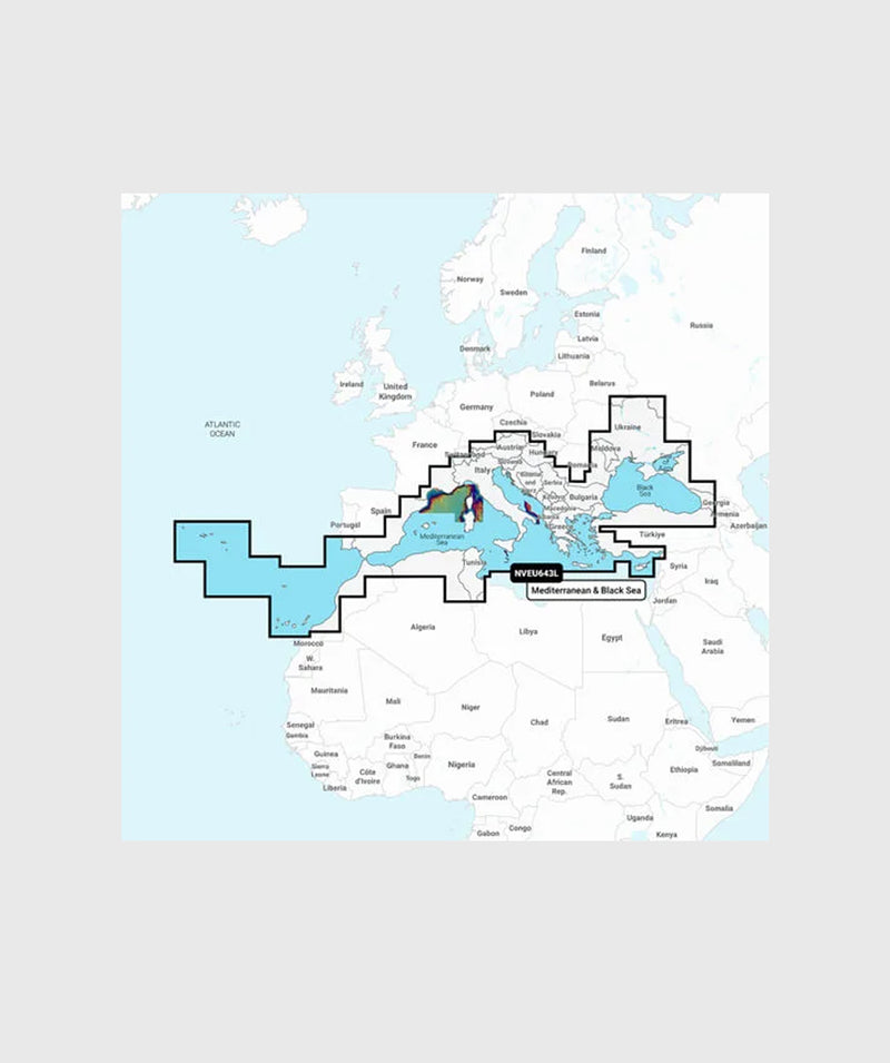 Garmin Maps - Midle Europe and Black Sea NVEU643L